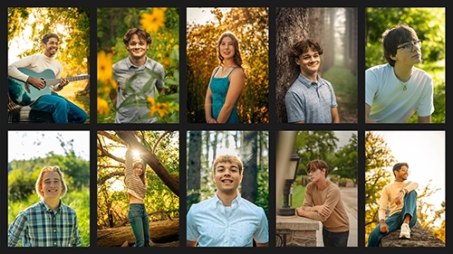 Professional senior pictures captured in outdoor parks around Oconomowoc, WI — natural light and golden-hour aesthetics for high school graduates.